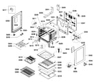 Bosch HES3053U/01 cabinet assy diagram