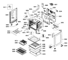 Bosch HES3063U/01 cabinet assy diagram