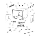 Fisher & Paykel DD24SI6-88522A cabinet assy diagram