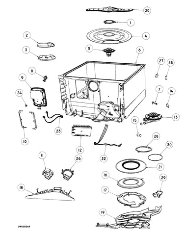 Tub assy