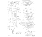 Fisher & Paykel E522BLXFDU-23218A cabinet assy diagram