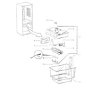 Fisher & Paykel E522BLXFDU-23218A ice maker diagram