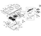 Bosch NET8654UC/01 cooktop diagram