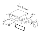 Sharp KB6100NW cabinet assy diagram