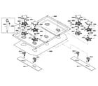 Thermador PCG366G-01 burners diagram