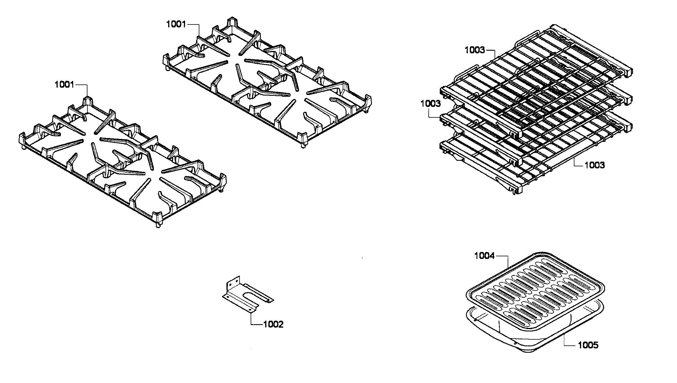 Grates/shelfs