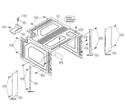 Sharp KB6524PK cabinet assy diagram