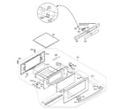 Sharp KB6525PW drawer assy diagram