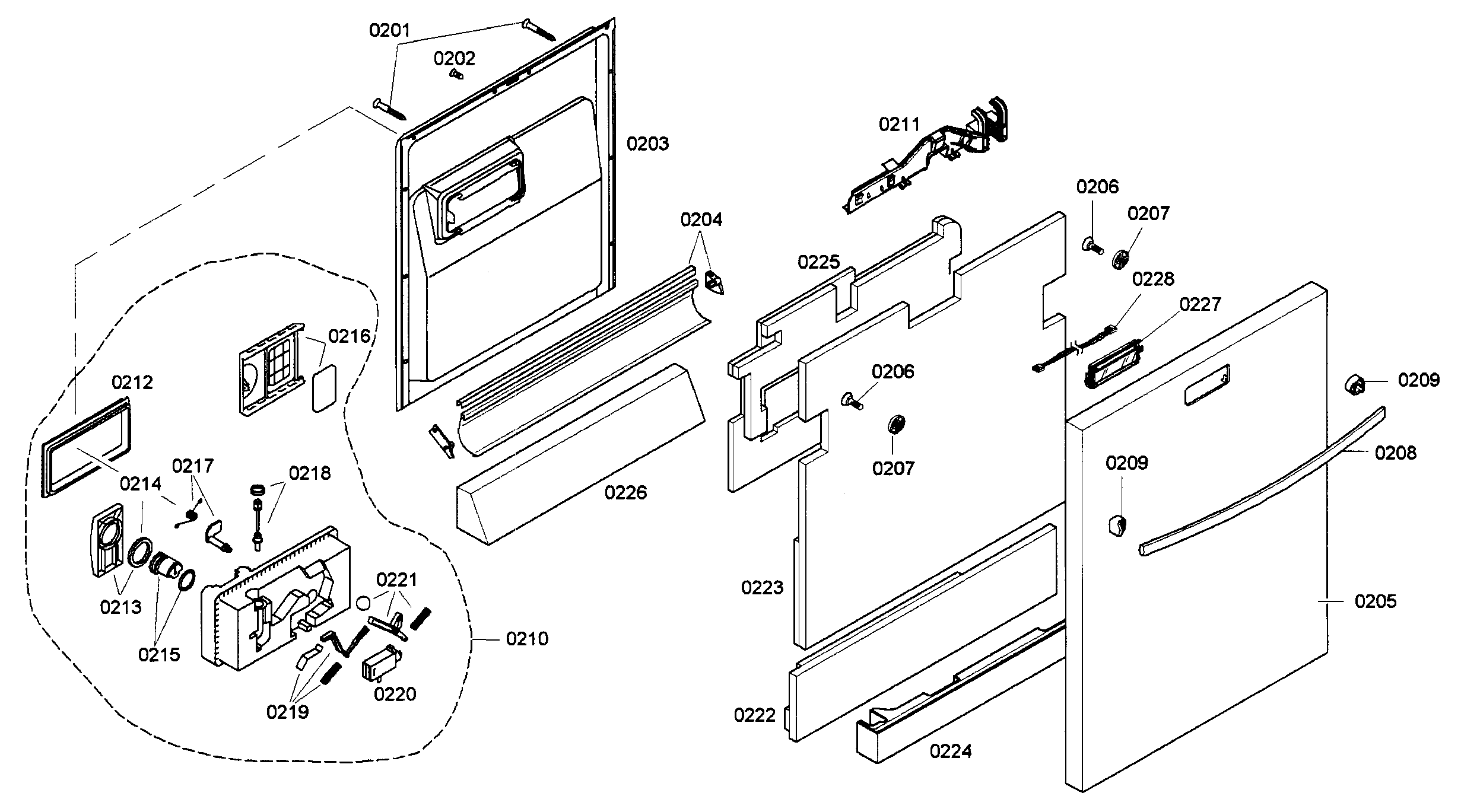 Door assy