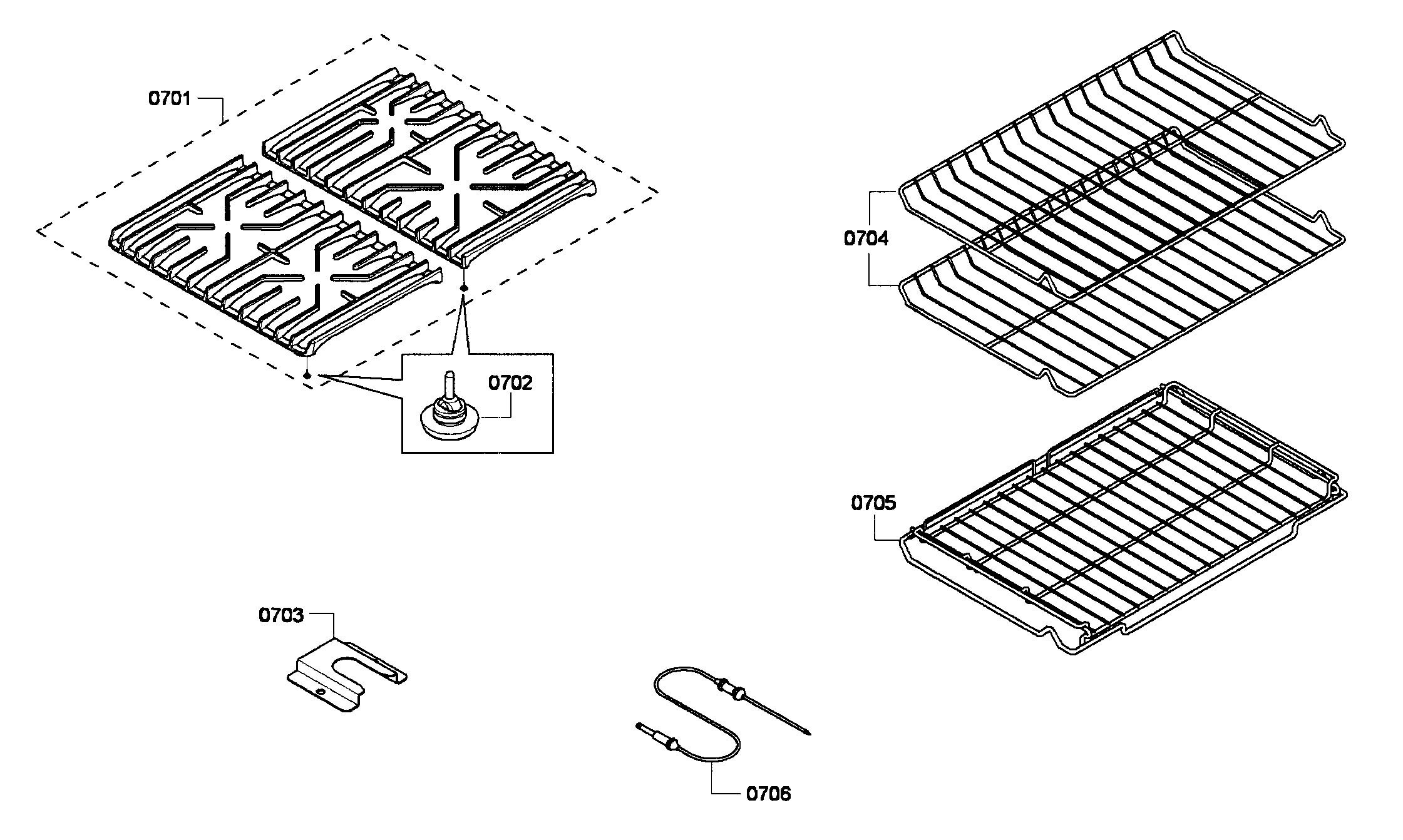 Grate/shelf