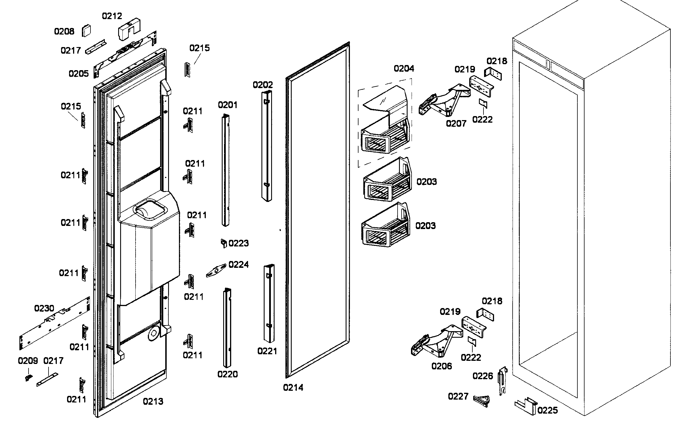 Door assy
