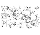 Bosch WFVC8440UC/19 tub assy diagram