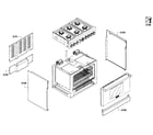 Thermador PRD366EPG-01 cabinet assy diagram