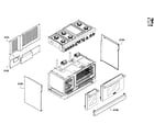 Thermador PRD486EDPG/01 cabinet assy diagram