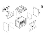 Thermador PRG364GDH/01 cabinet assy diagram
