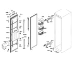 Thermador T18BD80FLE door assy diagram