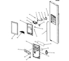 Fisher & Paykel RX256DT4X1-22615A dispenser assy diagram