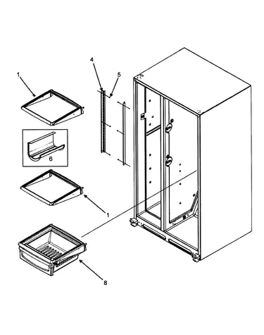 Refrig shelfs