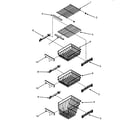 Fisher & Paykel RX256DT4X1-22615A freezer shelfs diagram