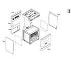 Thermador PRL304GH-01 cabinet assy diagram