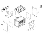 Thermador PRL366GH-01 cabinet assy diagram