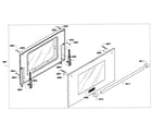 Thermador PRL366GH-01 door assy diagram