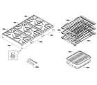 Thermador PRL366GH-01 racks/shelfs diagram