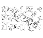 Bosch WFVC540SUC/19 drum assy diagram
