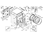 Bosch WFVC544AUC/19 cabinet assy diagram