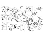 Bosch WFVC544AUC/19 drum assy diagram
