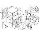 Bosch WTVC533SUS/09 cabinet assy diagram