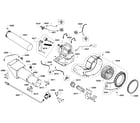 Bosch WTVC553SUC/09 motor assy diagram