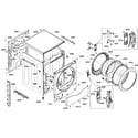 Bosch WTVC5330US/09 cabinet assy diagram