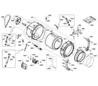 Bosch WFVC5440UC/19 drum assy diagram