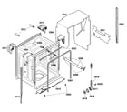 Bosch SHX45P02UC/53 cabinet assy diagram