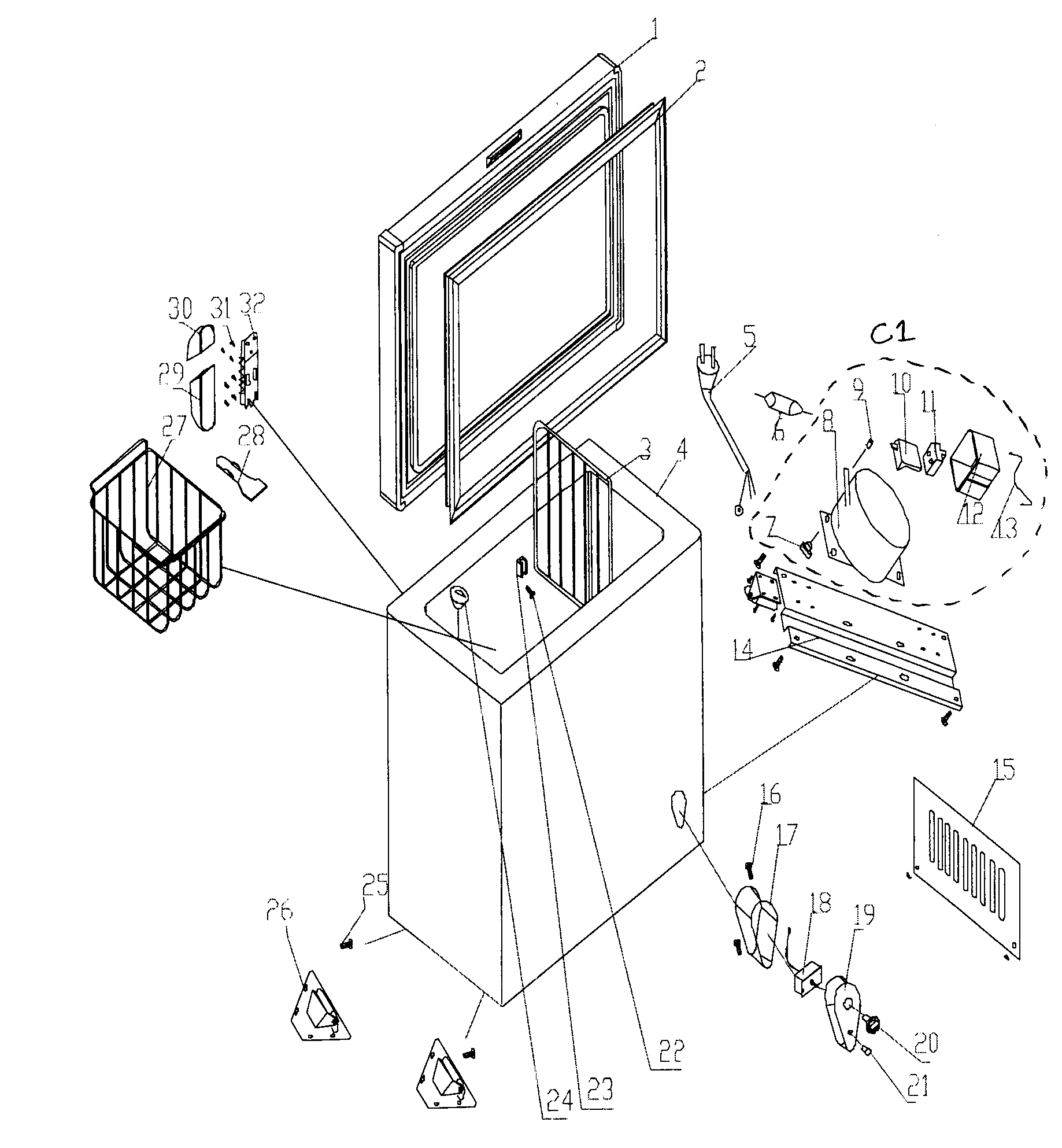 Cabinet parts