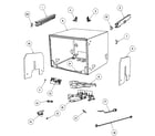 Fisher & Paykel DD24SCX6-88520A cabinet assy diagram
