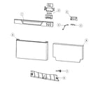 Fisher & Paykel DD24SCB6-88524A front assy diagram