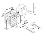 Thermador DWHD410GPR-53 cabinet assy diagram