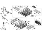 Thermador DWHD630GCM/53 baskets assy diagram