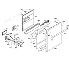 Thermador DWHD630GCP/53 door assy diagram