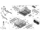 Thermador DWHD630GCP/53 baskets assy diagram