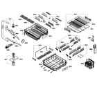 Thermador DWHD651GFP/01 baskets assy diagram