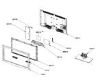 Samsung LN37B650T1F/XZA cabinet parts diagram