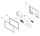 Samsung UN32B6000VF/XZA cabinet parts diagram