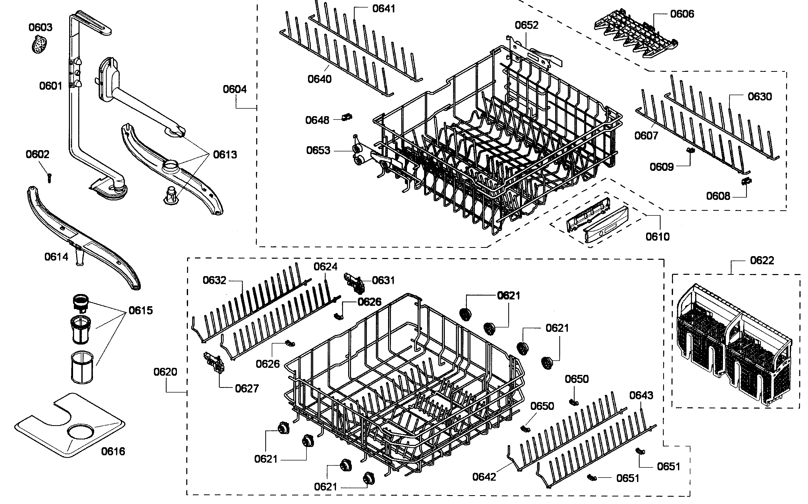 Racks assy