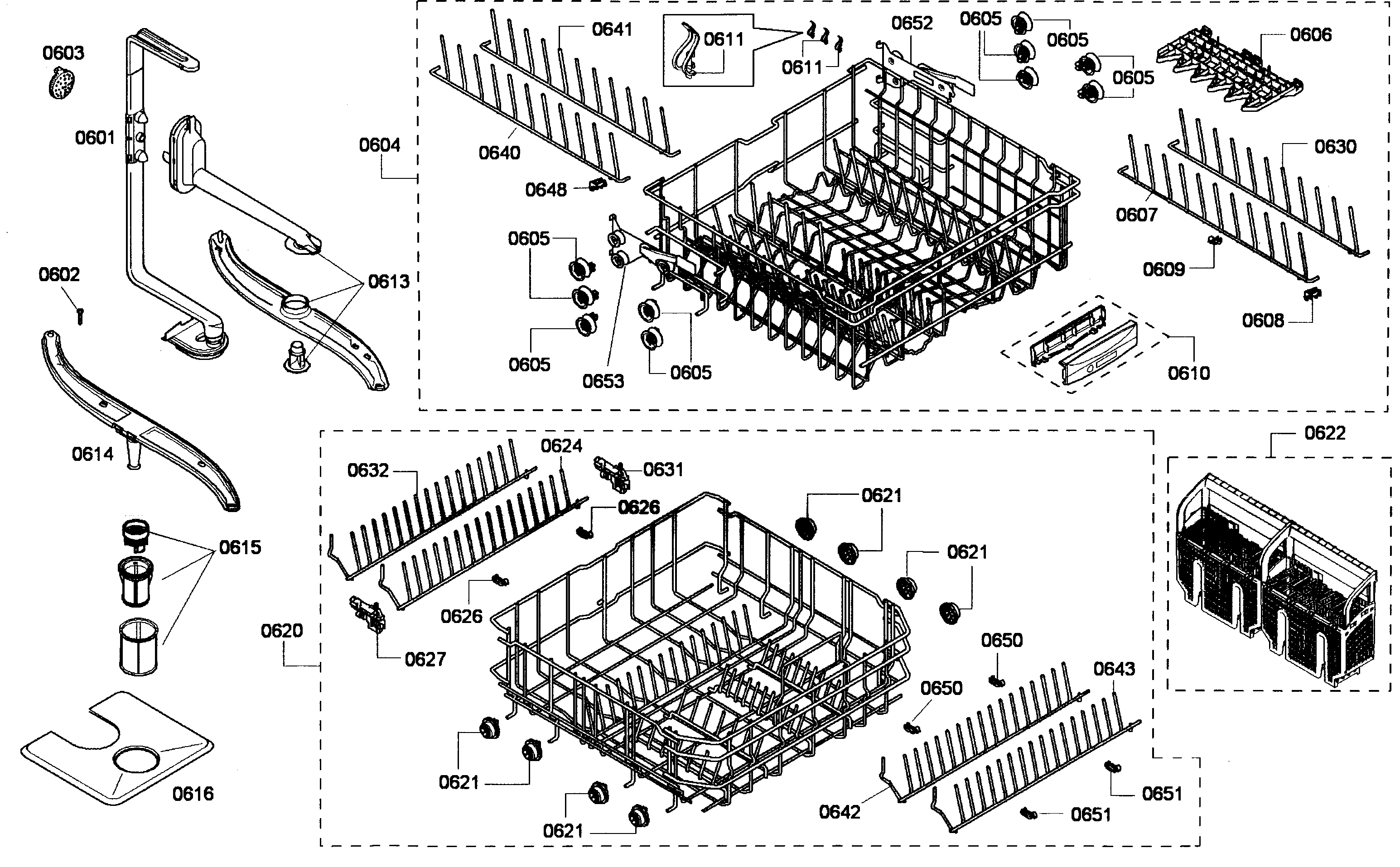 Racks assy