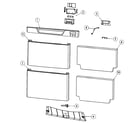 Fisher & Paykel DD24DCTX6-88511A front panels diagram