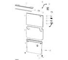 Fisher & Paykel DD24SDFX6-88525A front panels diagram