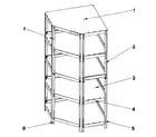 Craftsman 706149040 shelf unit diagram
